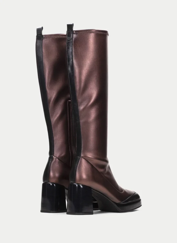 HISPANITAS Bota tokio preto-bronze