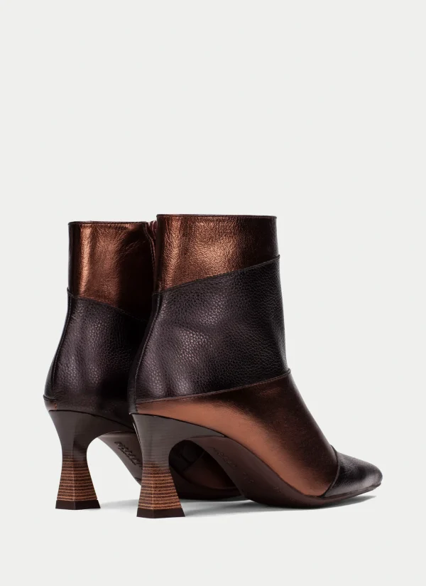 HISPANITAS Botins dalia marron-bronce
