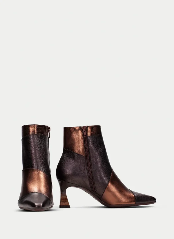 HISPANITAS Botins dalia marron-bronce