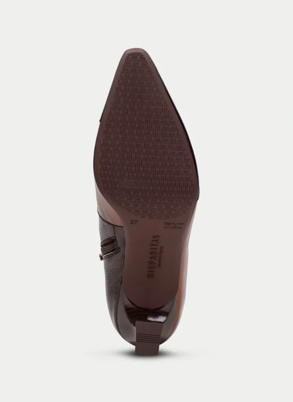 HISPANITAS Botins dalia marron-bronce