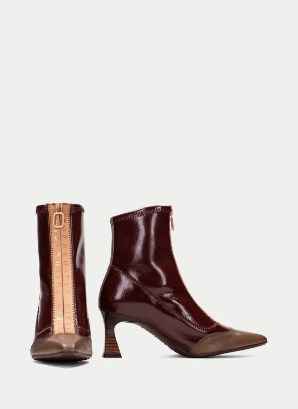 HISPANITAS Botins dalia taupe-marron