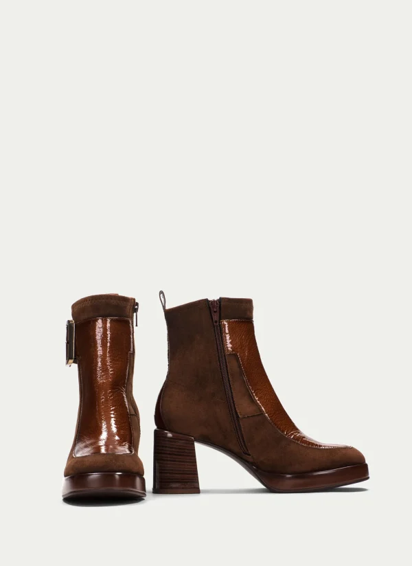 HISPANITAS Botins tokio couro