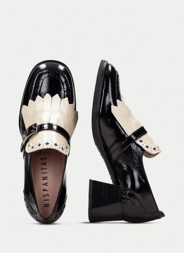 HISPANITAS Moccasins milan preto-milk
