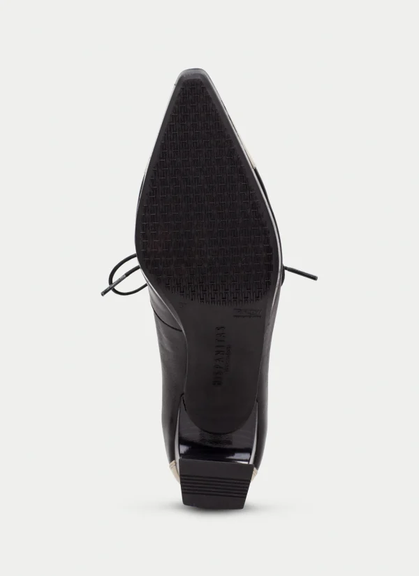 HISPANITAS Zapatos Tacon ankara preto-milk